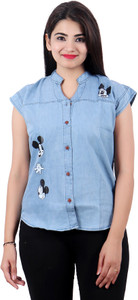 SQS Girls Casual Denim Top