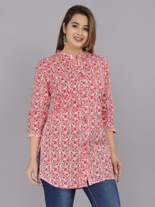 Highlight fashion export Casual Printed Women Pink Top