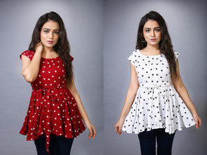 ZEVDO OUTFITS Casual Printed Women Multicolor Top
