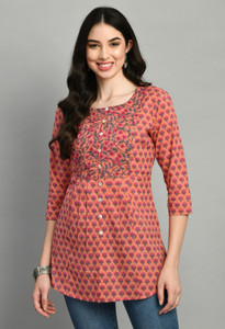Meesan Casual Printed Women Multicolor Top
