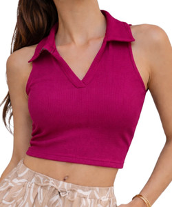 GLOWBERRY Casual Self Design Women Pink Top