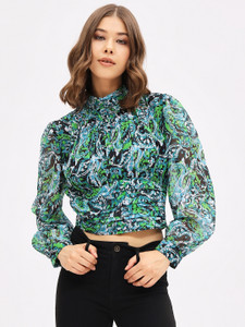 HARPA Casual Printed Women Multicolor Top