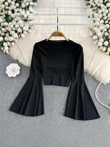 Sovi fashion Casual Striped Women Black Top
