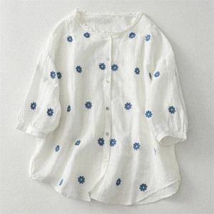 AARADHYFASHION Casual Embroidered Women White Top