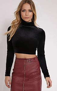 Fashmad Party Solid Women Black Top