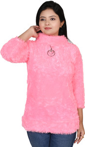 Zenat Casual Solid Women Pink Top