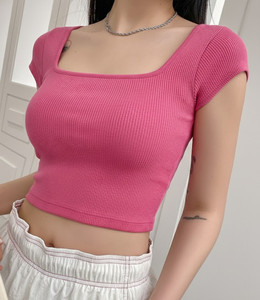 LOVERSBITE Casual Self Design Women Pink Top