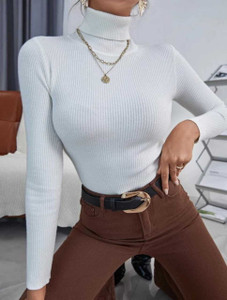 USK COLLECTIONS Casual Self Design Women White Top