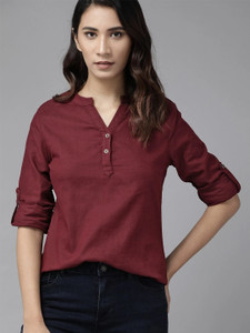 Bhiterwal Casual Solid Women Multicolor Top
