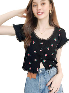 Icw Casual Printed Women Green Top - Image 5