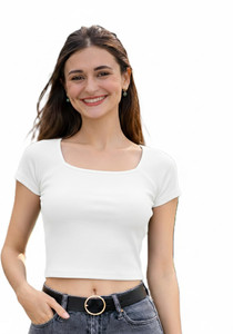 SAMRIDHI FASHION STORE Casual Solid Women White Top