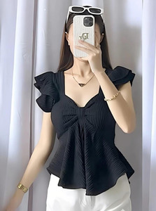 Tooba interprises Casual Printed Women Black Top