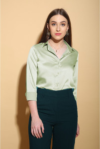 ZOMBOMSTAR Casual Solid Women Multicolor Top