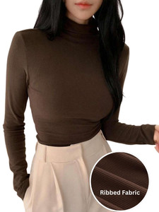 sasafaras Casual Solid Women Brown Top