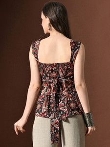 ABHIETHNICS Casual Printed, Ethnic Motifs Women Multicolor Top