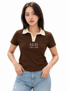 Virtanen Casual Printed Women Brown Top