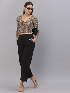 RIGO Casual Animal Print Women Multicolor Top