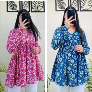 BIBHATSU Casual Floral Print Women Multicolor Top