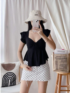 Tokyo Talkies Casual Self Design Women Pink Top