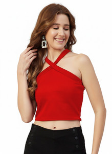 Fashmad Casual Solid Women Red Top