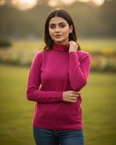 Kriti Casual Solid Women Pink Top