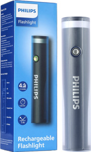 PHILIPS 4 Mode Flashlight, 2000mAh Li-ion Battery, 400 lm, IP44 Rated, Type-C|SFL1188/56 Torch