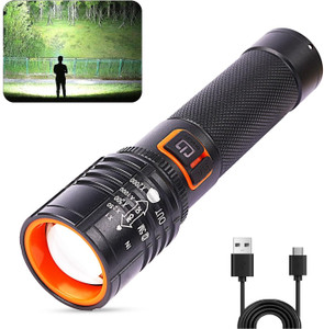 Dazzel Flex 035 (ZOOMABLE METAL)5 Modes Flashlight, Super Bright Cree T6 LED Light 6 hrs Torch Emergency Light