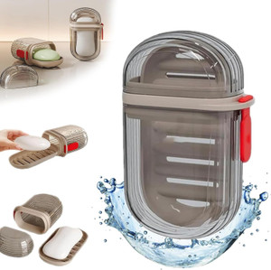SWAPKART Travel Soap Box, Transparent Soap Holder with Portable Soap Holder for Camping