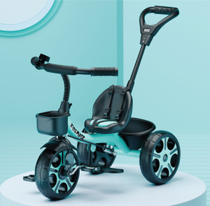 Kidsmate Plug N Play Kids/Baby Tricycle with Parental Control, Storage Basket & Seat Belt Junior Tricycle