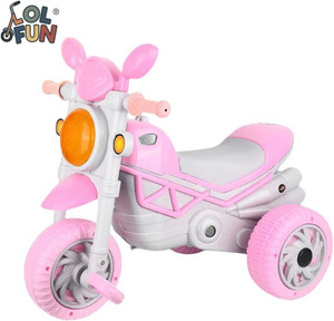 LOL-FUN Bullet Tricycle Ride-on with Lights and Sounds BULLET PREMIUM PINK Tricycle