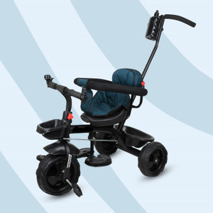 DUGGI MUGGI Kids Best Tricycle for Ride with Safety 552 Kids Parental Handle,Basket,Seat with Cloth Tricycle