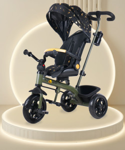 मिस & चीफ Nicole Parental Tricycle with canooy with stroller Nicole Tricycle ट्राईसाइकिल
