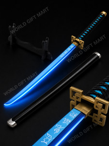 World Gift Mart Blue Glowing Anime Katana Sword 104Cm - Image 5