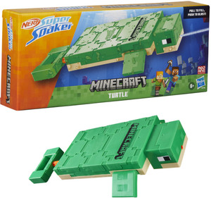 Nerf SuperSoaker Minecraft Turtle Water Blaster, Pull Back, Branded Holi Pichkari Water Gun