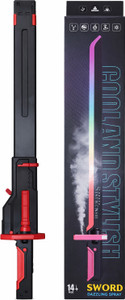 Braintastic Kids Ninja Sword Toy with LED Lights & Mist Spray Effect, Samurai Sword Ninja Gears