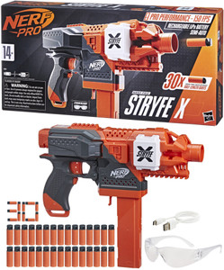 Nerf Pro Stryfe X Dart Blaster, 30 AccuStrike Half-Length Darts