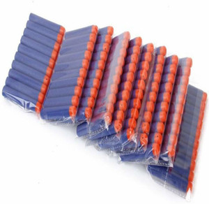 shreenik Plastic Foam Toy Bullet Dart Bullets for Nerf N-Strike Elite Guns, Blue (30 PCS) Guns & Darts