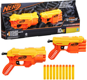 Nerf Alpha Strike Fang QS-6 and Cobra RC-6 Blasters ,10 Official Elite Darts Darts & Plastic Bullets