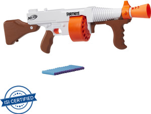 Nerf Fortnite DG Dart Blaster, 15-Dart Rotating Drum, Pump Action