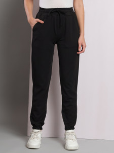 Q-Rious Regular Fit Women Black Trousers