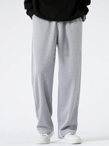Dockstreet Striped Men Grey Track Pants