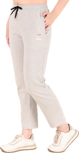 Kiba Retail Solid Women Grey Track Pants