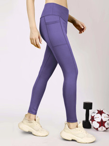 NEXSUS APPARELS Solid Women Purple Track Pants