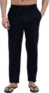 AMUL COMFY Solid Men Dark Blue Track Pants