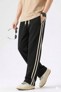 KEESUN Men Grey, Black Track Pants - Image 5