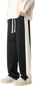 Valley Striped Men Black, Beige Track Pants