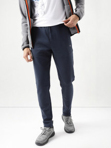 Wildcraft Solid Men Blue Track Pants