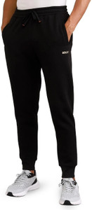 BOLDFIT Activewear Solid Men Black Track Pants
