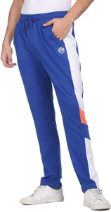 FLYING MACHINE Colorblock Men Blue Track Pants