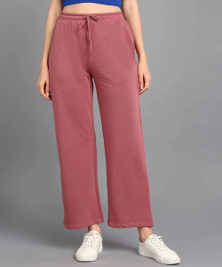 Alan Jones Solid Women Pink Track Pants
